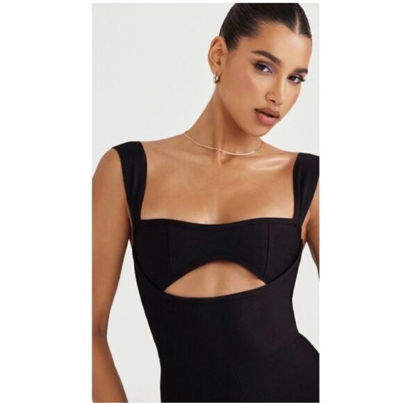 House Of CB Yasmeen Cutout Jumpsuit in Black - Picture 2 of 8